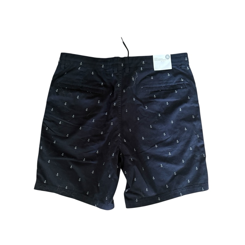 H&M Navy Blue Shorts with Embroidered Anchor Pattern - Picture 3 of 5